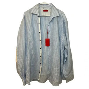 Luciano Bardelli Dress Shirt Mens 100% Cotton Italian